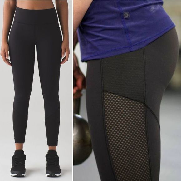 Lululemon Fit Physique Tight 2 Black Full On Luon Compression Leggings Tights - Picture 8 of 8
